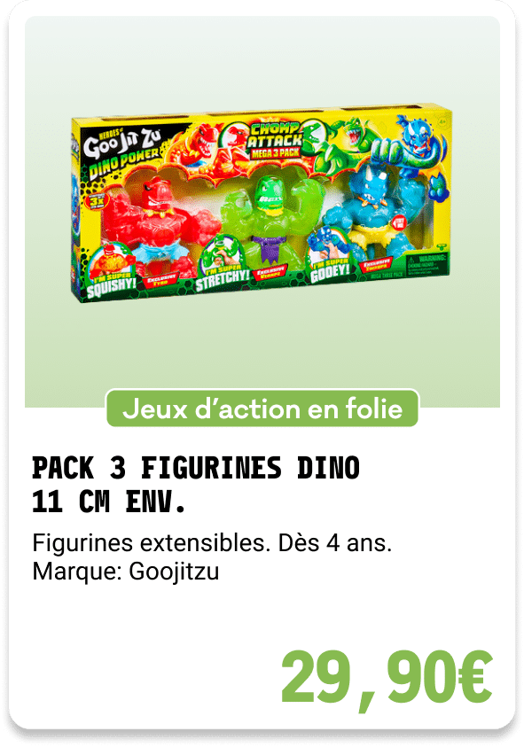 16-PACK 3 FIGURINES DINO 11 CM ENV.